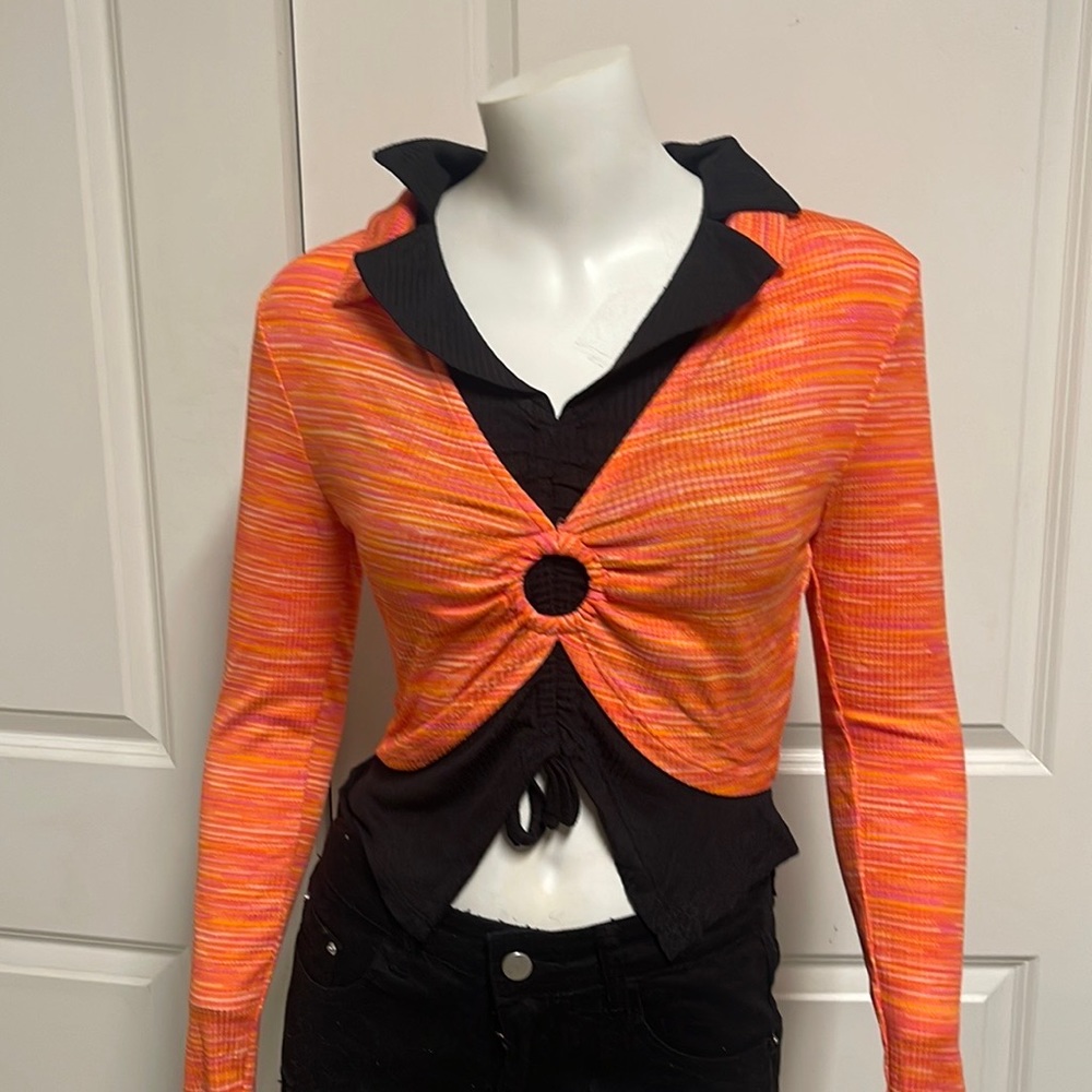 Orange rue21 top
